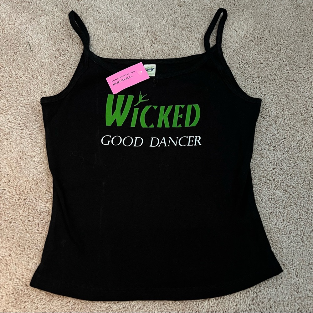 Wicked Good Dancer Broadway Musical Theater Inspired Camisole Strap Crop Shirt